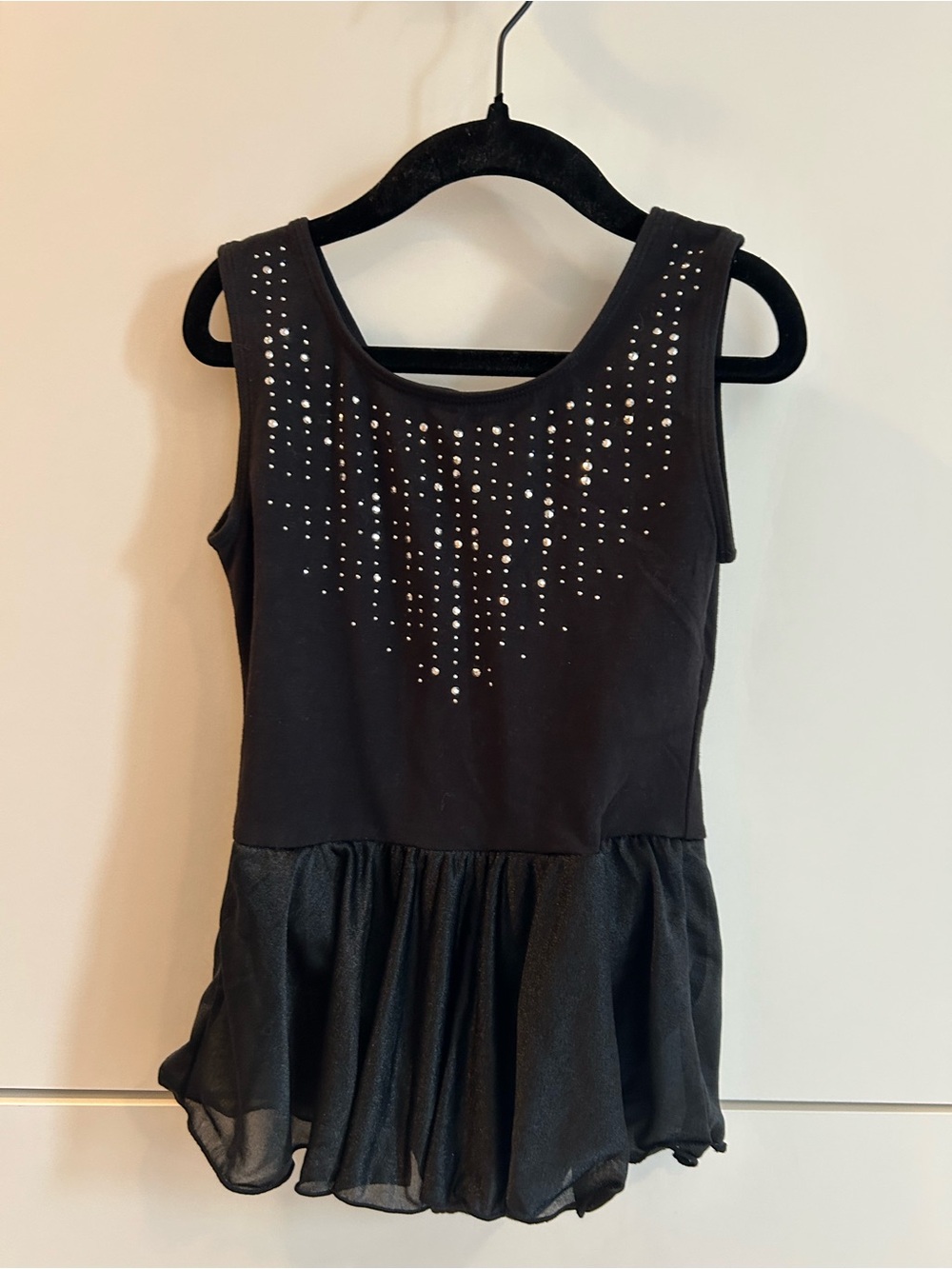 Kids Black Sparkle Ballet Dress Costume Size Small (6/7)